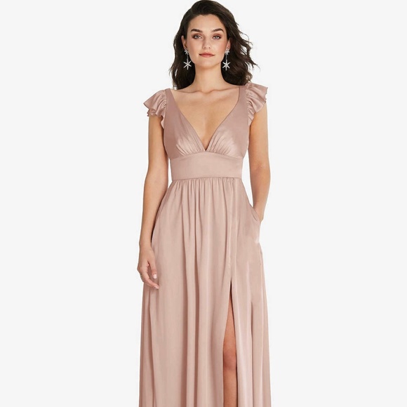 Bridesmaid dress from Dessy Group Color Toasted Sugar - Picture 1 of 9